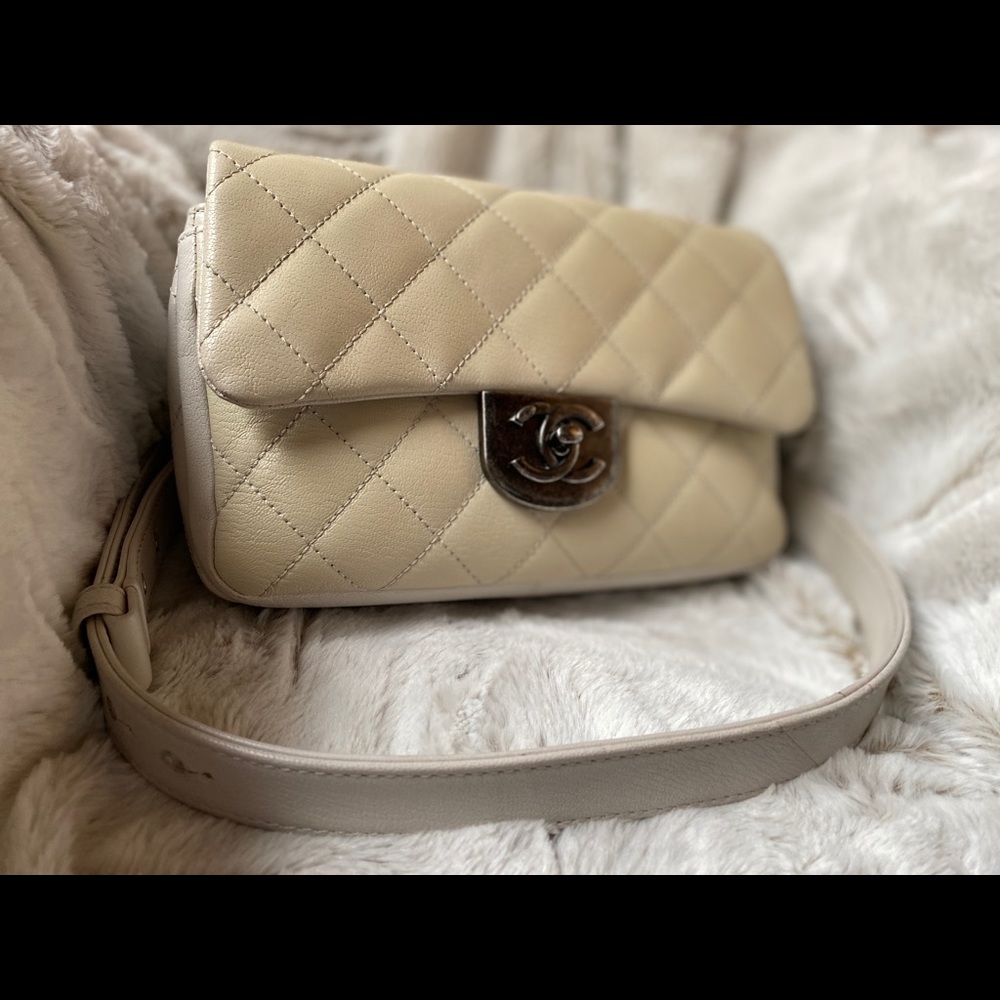 Chanel small double carry flap bag